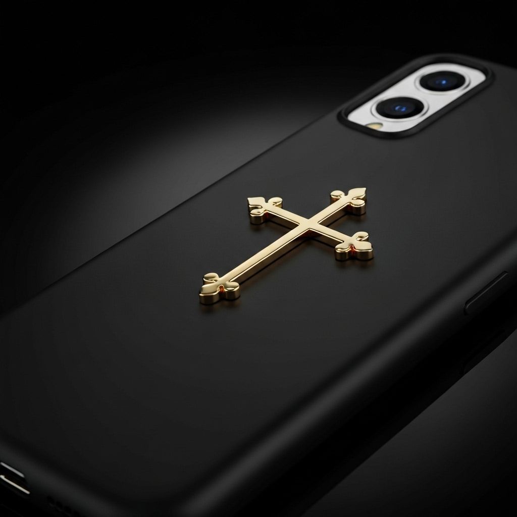Coque iPhone "Croix" - vue 3