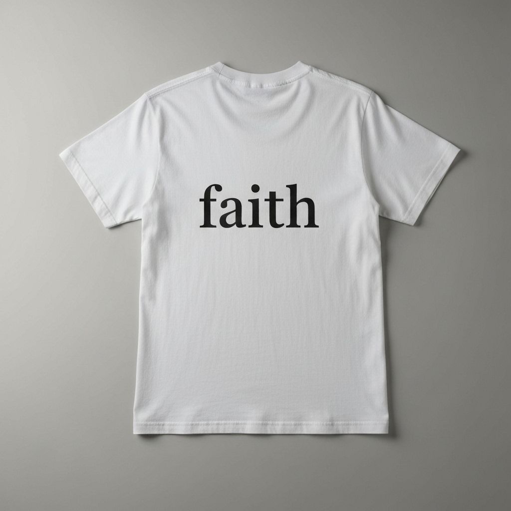 T-shirt "Foi" - vue 3