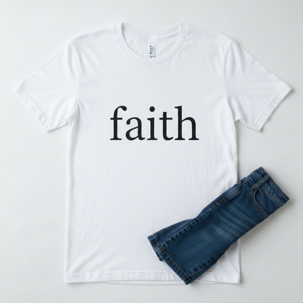 T-shirt "Foi" - vue 2